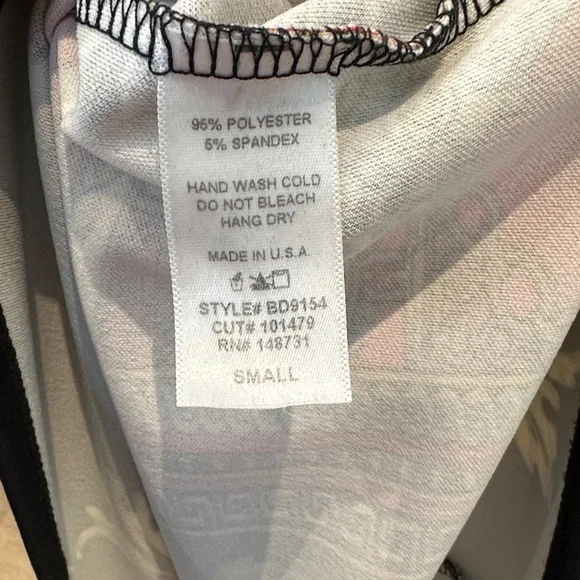 Blue Blush Black and Red Baroque Mini Dress - Picture 4 of 4